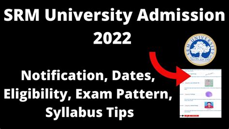 srm 2022 application form.